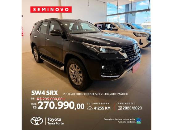 TOYOTA HILUX SW4 2.8 D-4D TURBO DIESEL SRX 7L 4X4 AUTOMÁTICO